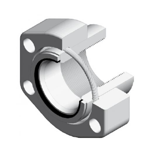 Female thread flange, BSP 